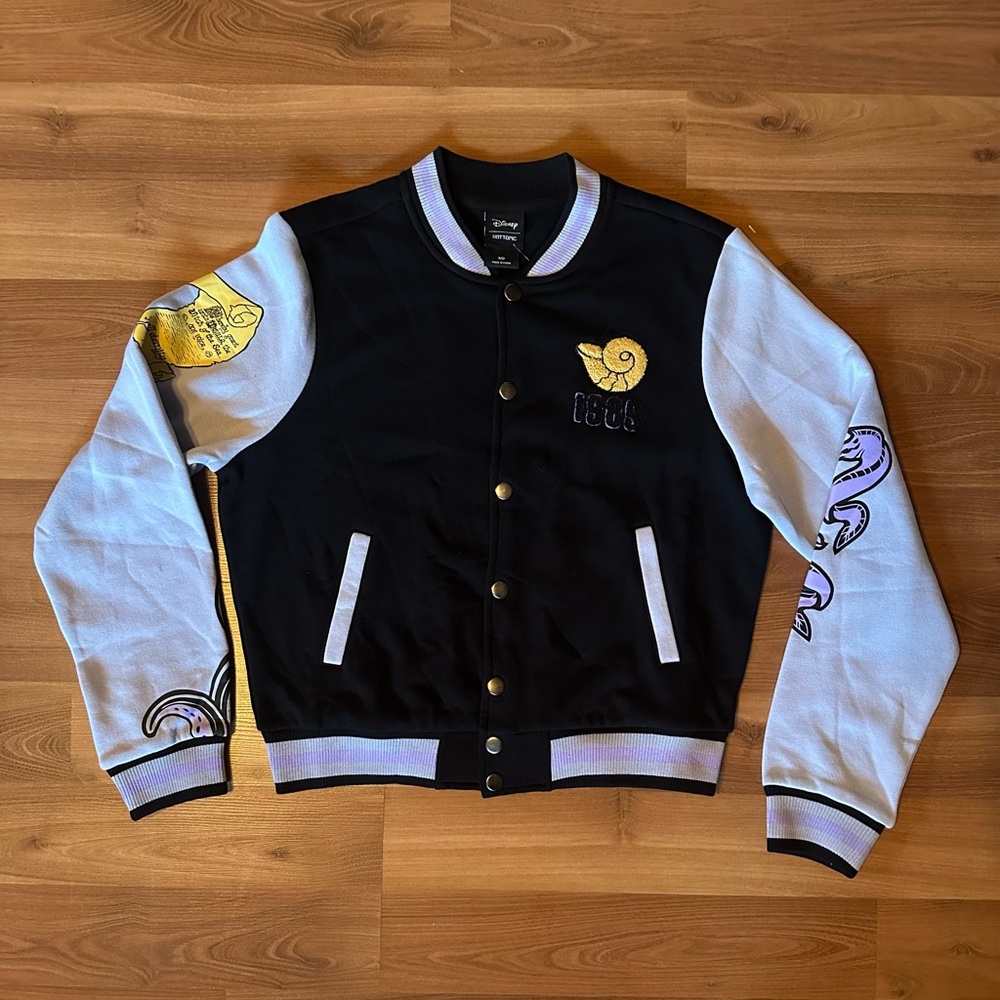 Disney Black Sea Witch Ursula Varsity Jacket - Picture 3 of 11